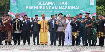 Dansatud Koarmada III Hadiri Upacara Peringatan Hari Perhubungan Nasional