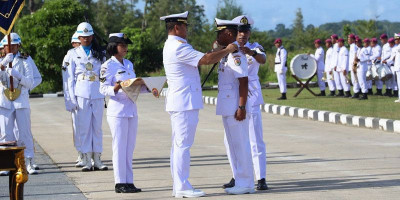 Pangkoarmada III Pimpin Penyerahan Jabatan Dansatfib dan Kadiskes Koarmada III 
