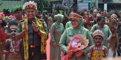 Kodim 1710/Mimika Gelar Acara Kenal Pamit Dandim