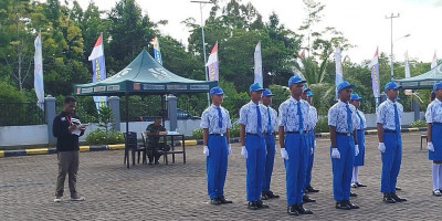 Semarakkan HUT Ke-79 TNI, Satuan TNI di Biak Gelar Lomba PBB Tingkat Pelajar