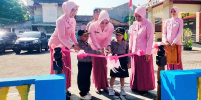 Ketua Bhayangkari Cabang Grobogan Resmikan Renovasi TK Kemala Bhayangkari 39 Godong