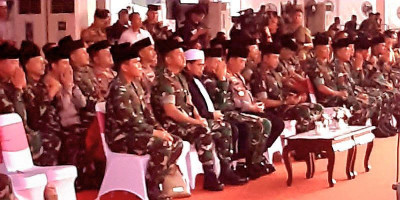 Panglima-Kapolri Hadiri Doa Lintas Agama Jelang HUT ke-79 TNI