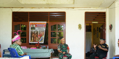 Dialog Positif, Dandim 1708/BN Kunjungi Ketua LMA Biak Numfor