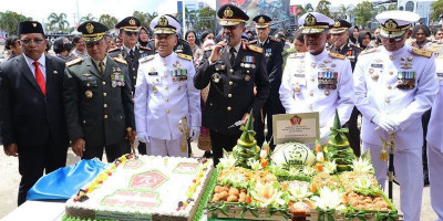Peringatan HUT ke-79 TNI Sewilayah Sorong 