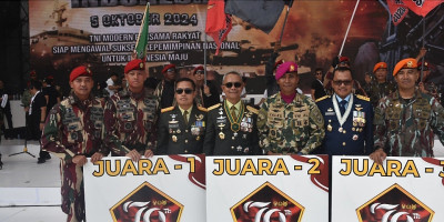 Mantap! Marinir Raih Juara Parade dan Defile HUT Ke 79 TNI 2024
