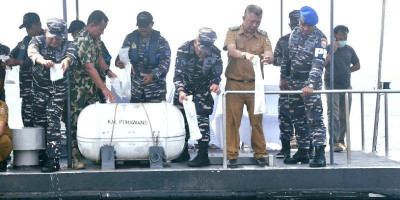 TNI-AL Gagalkan Penyeludupan Benih Bening Lobster di Lampung