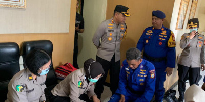 H-3 Pelantikan Presiden, Kapolres Pelabuhan Makassar Cek Kesehatan Personel untuk Jamin Keamanan