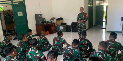 Tingkatkan Kedisiplinan, Satgas Yonzipur 5/ABW Gelar Penyuluhan Hukum