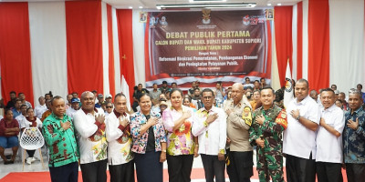 Dandim 1708/BN Hadiri Debat Publik Perdana Pilkada Supiori