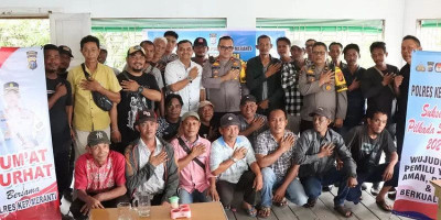 Polres Kepulauan Meranti Gelar Diskusi Bersama Penarik Becak Pelabuhan 