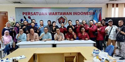 Kunjungan PWI Basel, Kesit B Handoyo Sampaikan Program-Program PWI Jaya