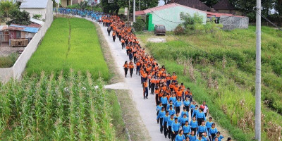Toba Fun Walk 2024 Meriahkan Perayaan Harhubnas Sumut di Balige