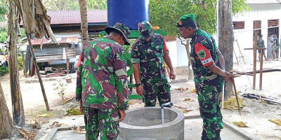 Dansatgas Dampingi Danrem 181/PVT Tinjau Lokasi TMMD Ke-122 