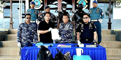 TNI AL Gagalkan dan Ungkap Penyeludupan Narkoba di Kalimantan Utara