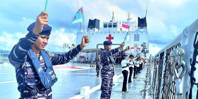 Satgas Port Visit 2024 KRI dr. WSH-991 Disambut Meriah di Fiji