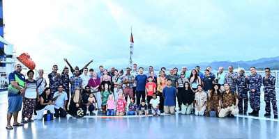 Open Ship KRI dr. Wahidin Sudirohusodo Disambut Antusias Masyarakat Fiji
