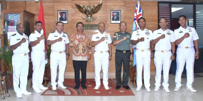Kas Koarmada III Laksanakan Kunjungan Kehormatan ke KBRI Fiji
