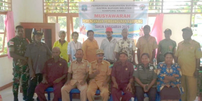 Dukung Kemajuan Pembangunan, Babinsa Hadiri Musrembang Kampung Awaki