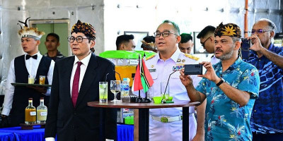 Satgas Port Visit Gelar Cocktail Party Bersama Wakil PM Vanuatu 