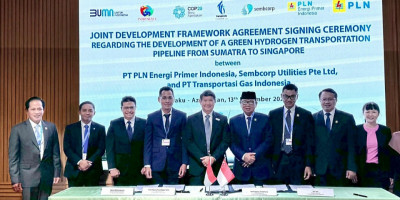 TGI Tandatangani Kerjasama Pembangunan Pipa Hidrogen Indonesia - Singapura