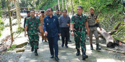 Danrem 012/TU Tinjau Renovasi Makam Pahlawan Nasional Teuku Umar
