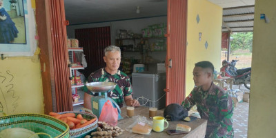 Satgas Yonzipur 5/ABW Merajut Kedekatan dan  Persaudaraan Warga