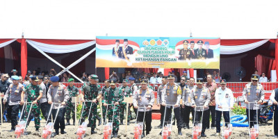Dukung Program Swasembada Pangan, Kapolri-Panglima TNI Luncurkan Gugus Tugas Polri