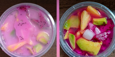 Keajaiban Warna merah muda Alami dalam Semangkuk Sop Buah