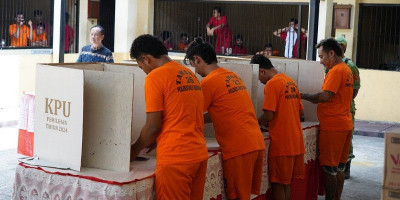 Tahanan di Rutan Polrestabes Semarang Gunakan Hak Pilih 