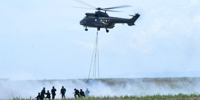 Panglima TNI Hadiri Fire Power Demo (FPD) Dalam Latihan Angkasa Yudha 2024