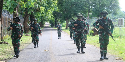 Tingkatkan Keamanan, Lanud Sultan Hasanuddin Gelar Latihan Pertahanan Pangkalan