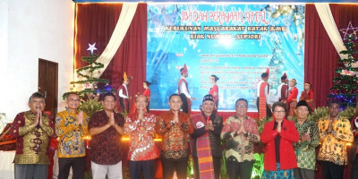 Semangat Natal, Dandim 1708/BN Hadiri Perayaan Natal KMB Biak dan Supiori