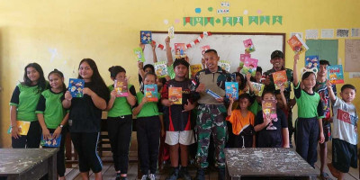 Satgas Yonzipur 5/ABW Tingkatkan Kualitas Pembelajaran di SD Negeri