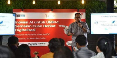 Telkom dan NeutraDC Latih UMKM Bali Semakin Cuan dengan AI