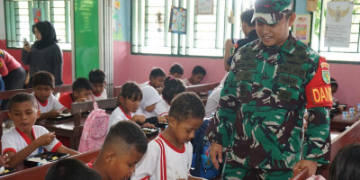 Dandim 1708/BN Kolaborasi Bersama Pemda dan KKP Gelar Program MBG Menu Ikan