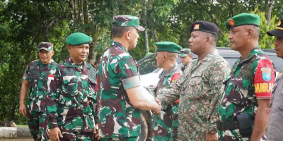 Pangdam V/Brw Ground Breaking Pembangunan Musholla di Pos Gabma