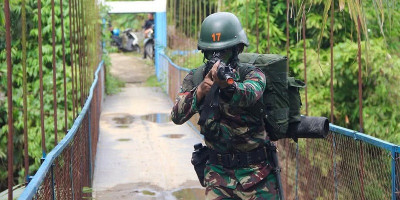 Prajurit Baru Batalyon Kopasgat Laksanakan Latihan di Deli Serdang