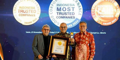 Komitmen Terapkan GCG, Hutama Karya Raih Predikat Indonesia Trusted Company 2024
