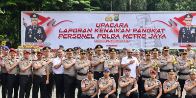 1.178 Personel Polda Metro Jaya Naik Pangkat, Kapolda: Amanah Yang Harus Dijaga