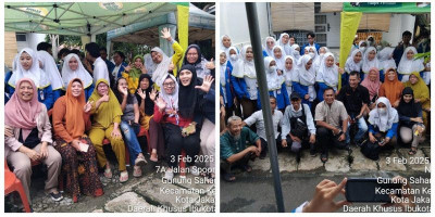 Mahasiswa Akademi Perawatan PELNI, PKL di RW 05 Gunung Sahari Selatan