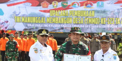 TMMD Ke-123 Kodim 1708/BN Resmi Dibuka di Kampung Kbusdori