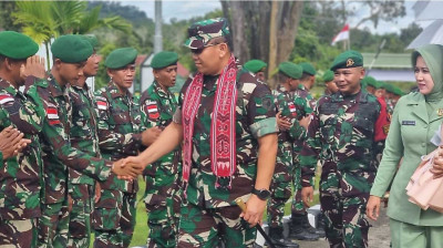 Pangdam XII/Tpr Kunjungi Pos Kotis Nanga Badau, Satgas Pamtas RI-Malaysia