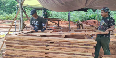 Semangat Kepedulian, Satgas TMMD Ke-123 Hadirkan Rumah untuk Warga Kbusdori