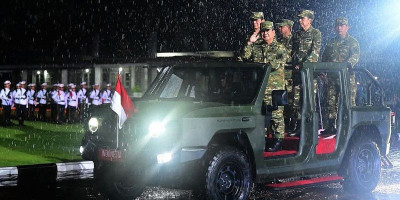 Panglima TNI Hadiri Upacara Parade Senja di Akmil Magelang