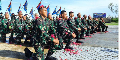 Koarmada III Gelar Tradisi Sambut 52 Prajurit Remaja Baru