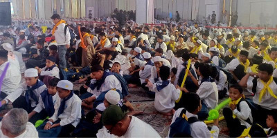 Senangnya 1000 Anak Yatim Saat Bukber dengan Tanur Muthmainnah Tour