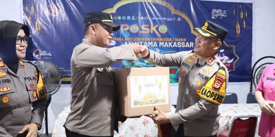 Kapolres dan Bhayangkari Polres Pelabuhan Makassar Beri Semangat Personel Ops Ketupat 2025