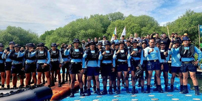 Dansat Kopaska Koarmada I Pimpin Gladi Resik Penanaman 7.500 Mangrove