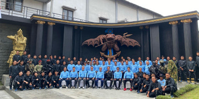 Kopaska Gelar Olahraga Bersama Prajurit Aktif dan Purnawirawan