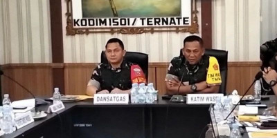 Dandim 1501/Ternate Paparkan Progres TMMD kepada Tim Wasev